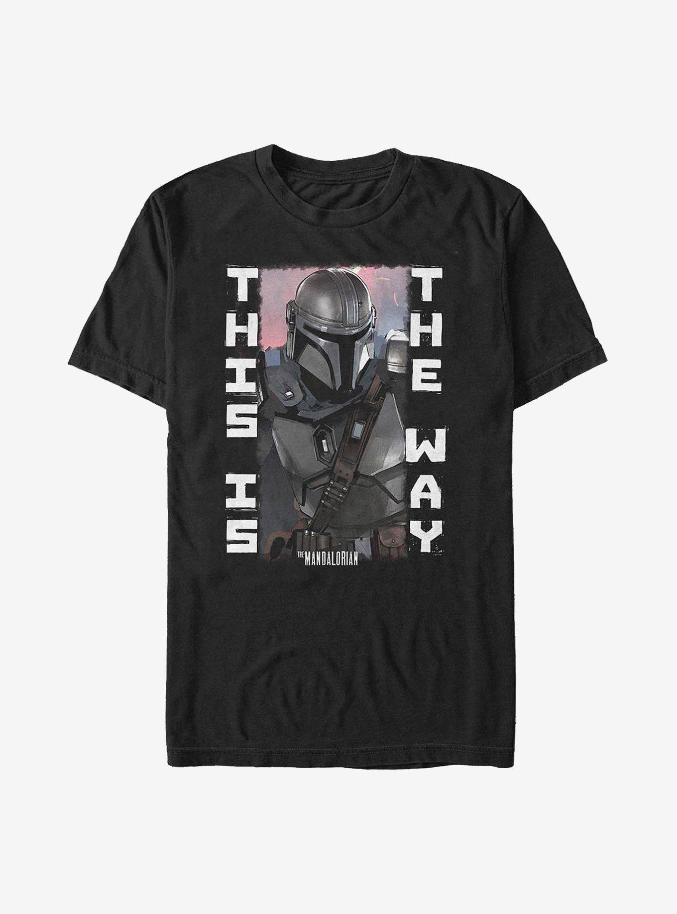 Star Wars The Mandalorian Blaster Battle T-Shirt, BLACK, hi-res