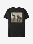 Star Wars The Mandalorian Mando Duo T-Shirt, BLACK, hi-res