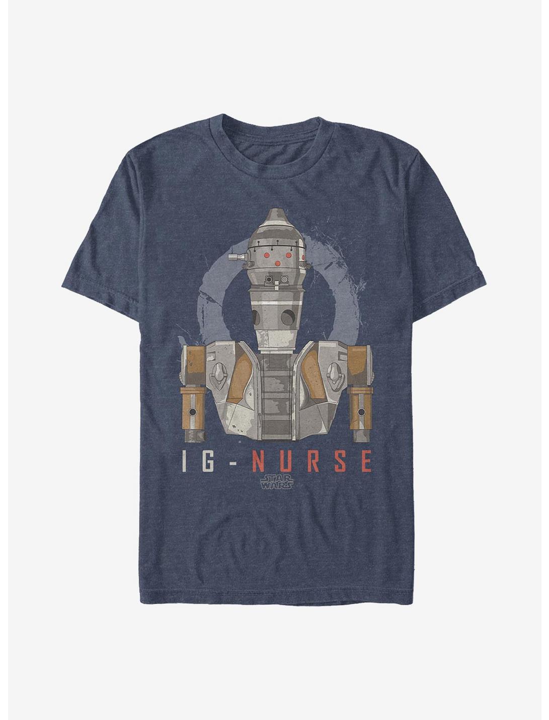 Star Wars The Mandalorian IG - Nurse T-Shirt, NAVY HTR, hi-res