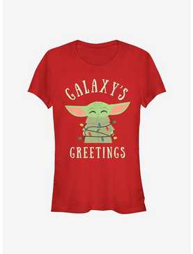 Star Wars The Mandalorian The Child Christmas Lights Girls T-Shirt, , hi-res
