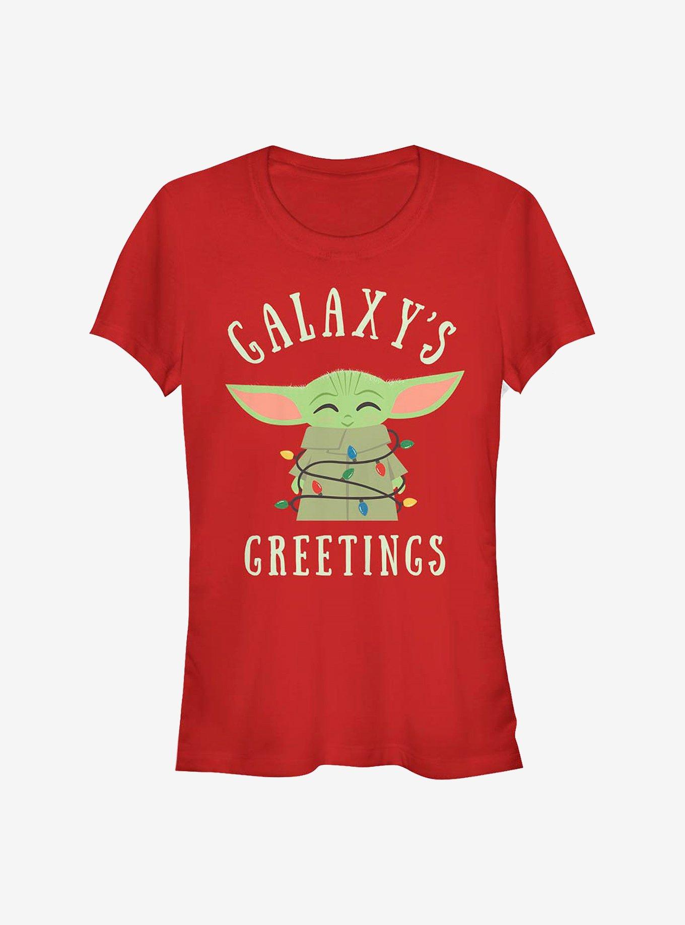 Star Wars The Mandalorian The Child Christmas Lights Girls T-Shirt, , hi-res