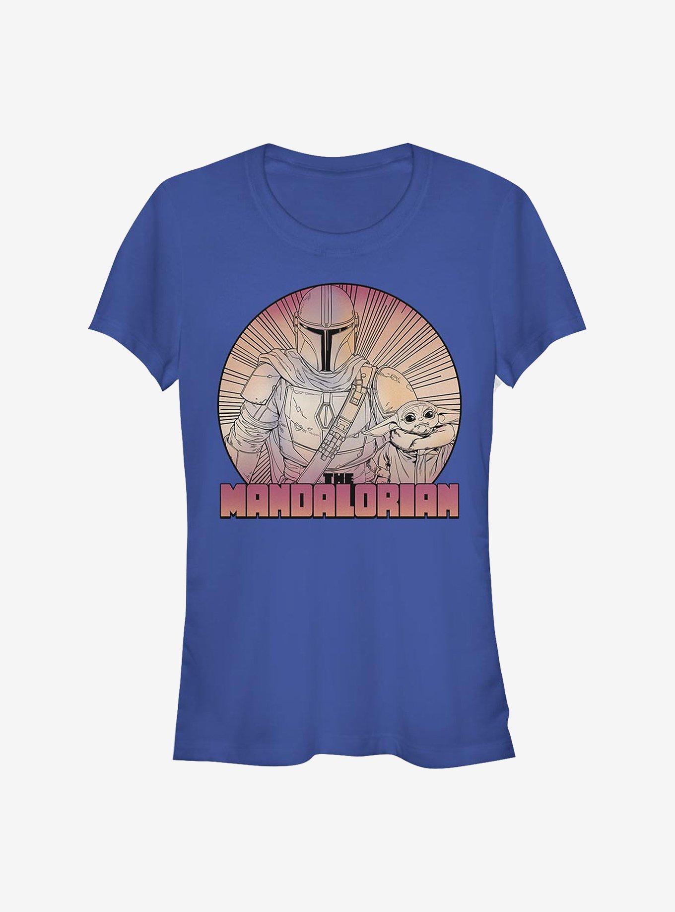 Star Wars The Mandalorian The Child Inside The Lines Girls T-Shirt, ROYAL, hi-res