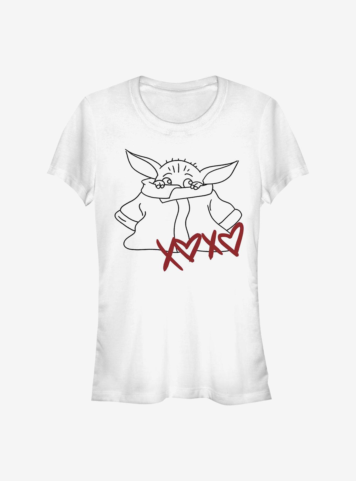 Star Wars The Mandalorian The Child Xoxo Girls T-Shirt, WHITE, hi-res