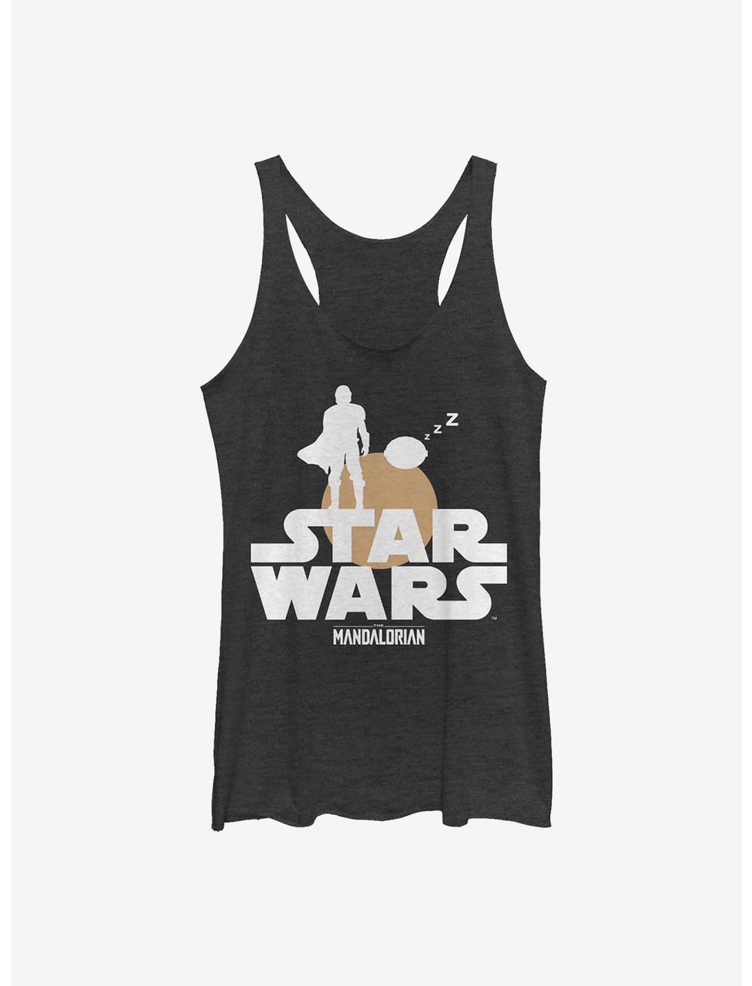 Star Wars The Mandalorian The Child And Mando Duo Girls Tank, BLK HTR, hi-res