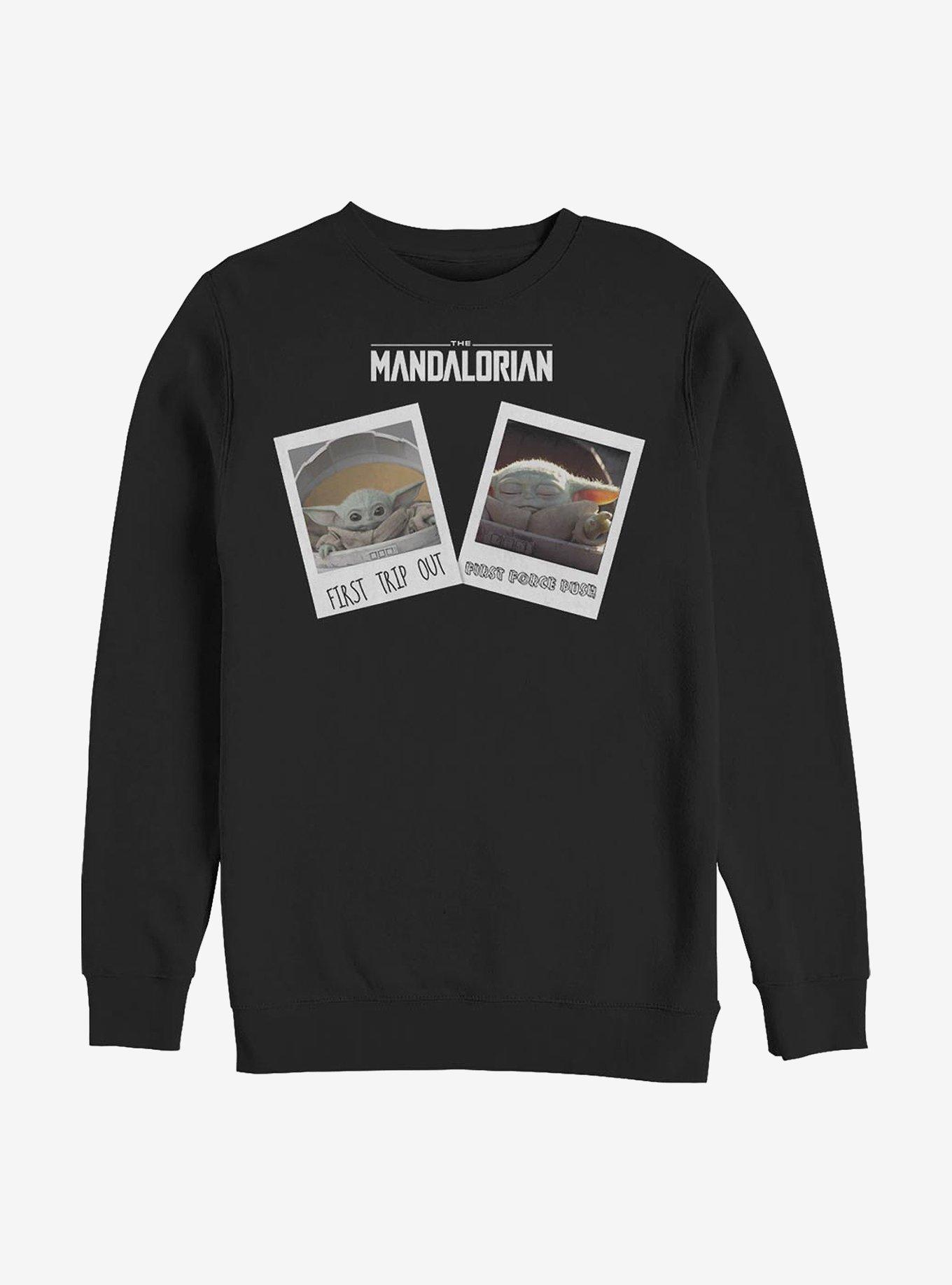 Star Wars The Mandalorian The Child Travel Pics Sweatshirt, BLACK, hi-res