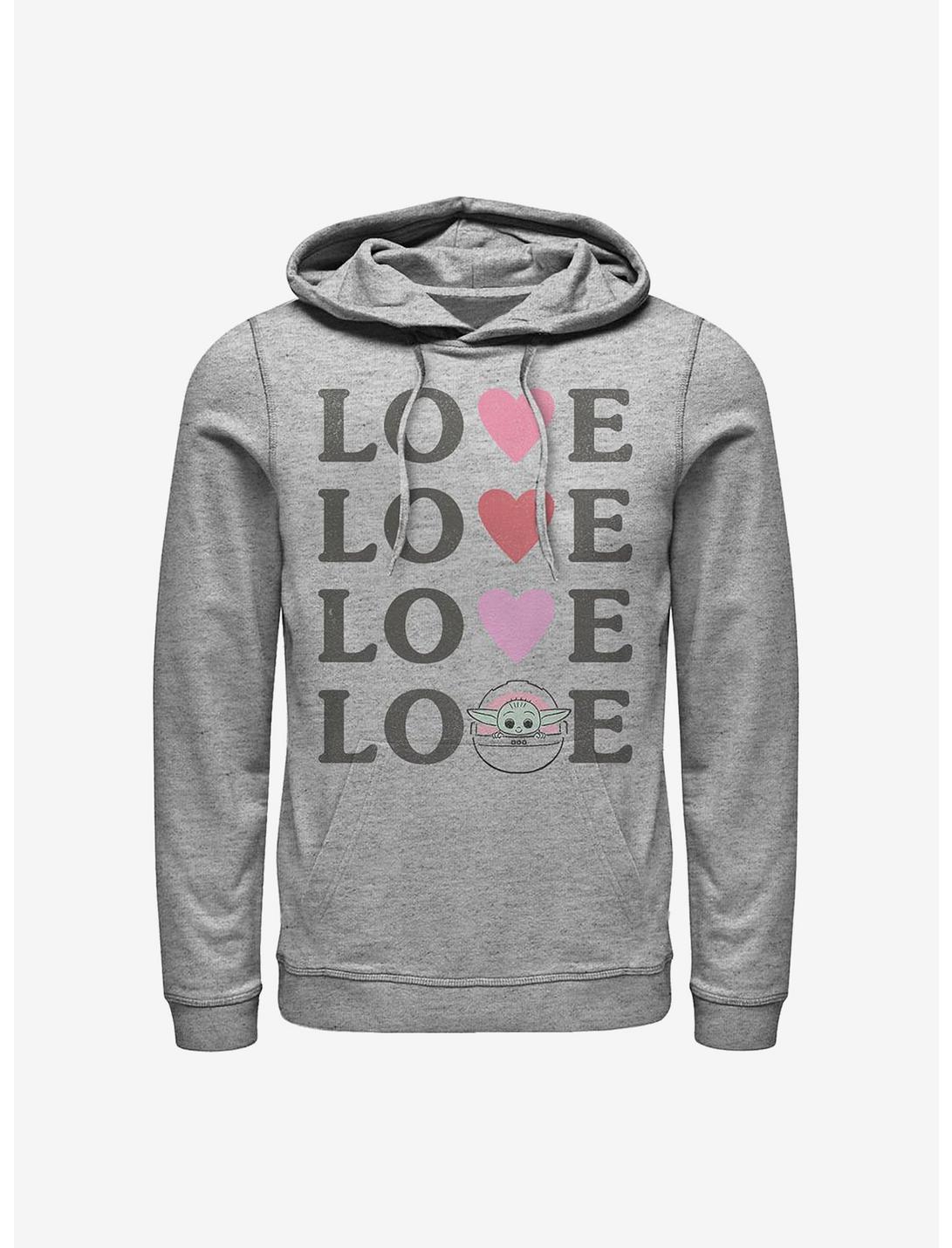 Star Wars The Mandalorian The Child Love Hoodie, ATH HTR, hi-res