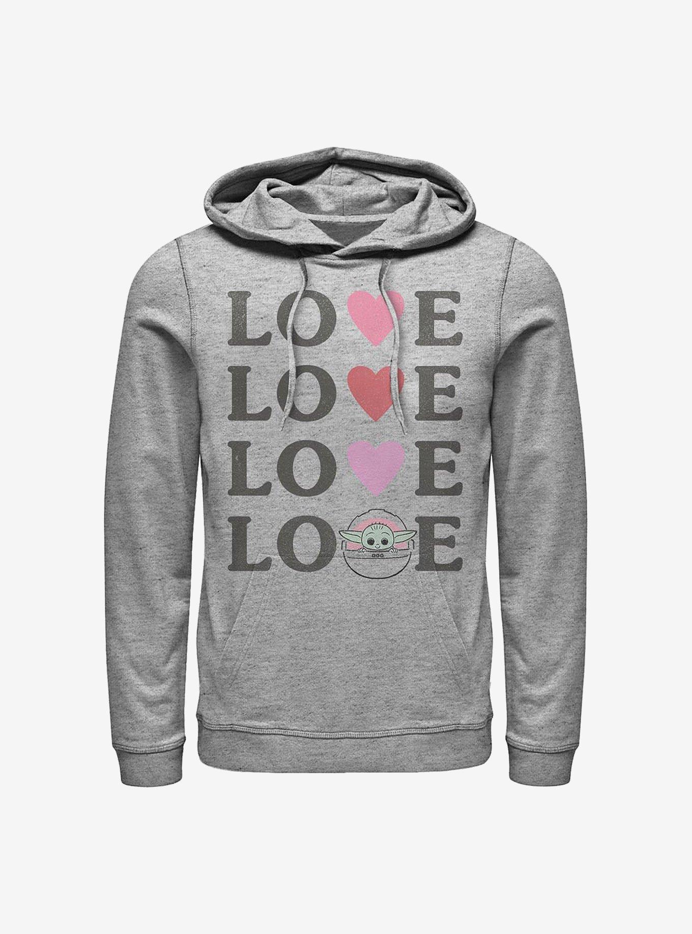 Star Wars The Mandalorian The Child Love Hoodie, ATH HTR, hi-res