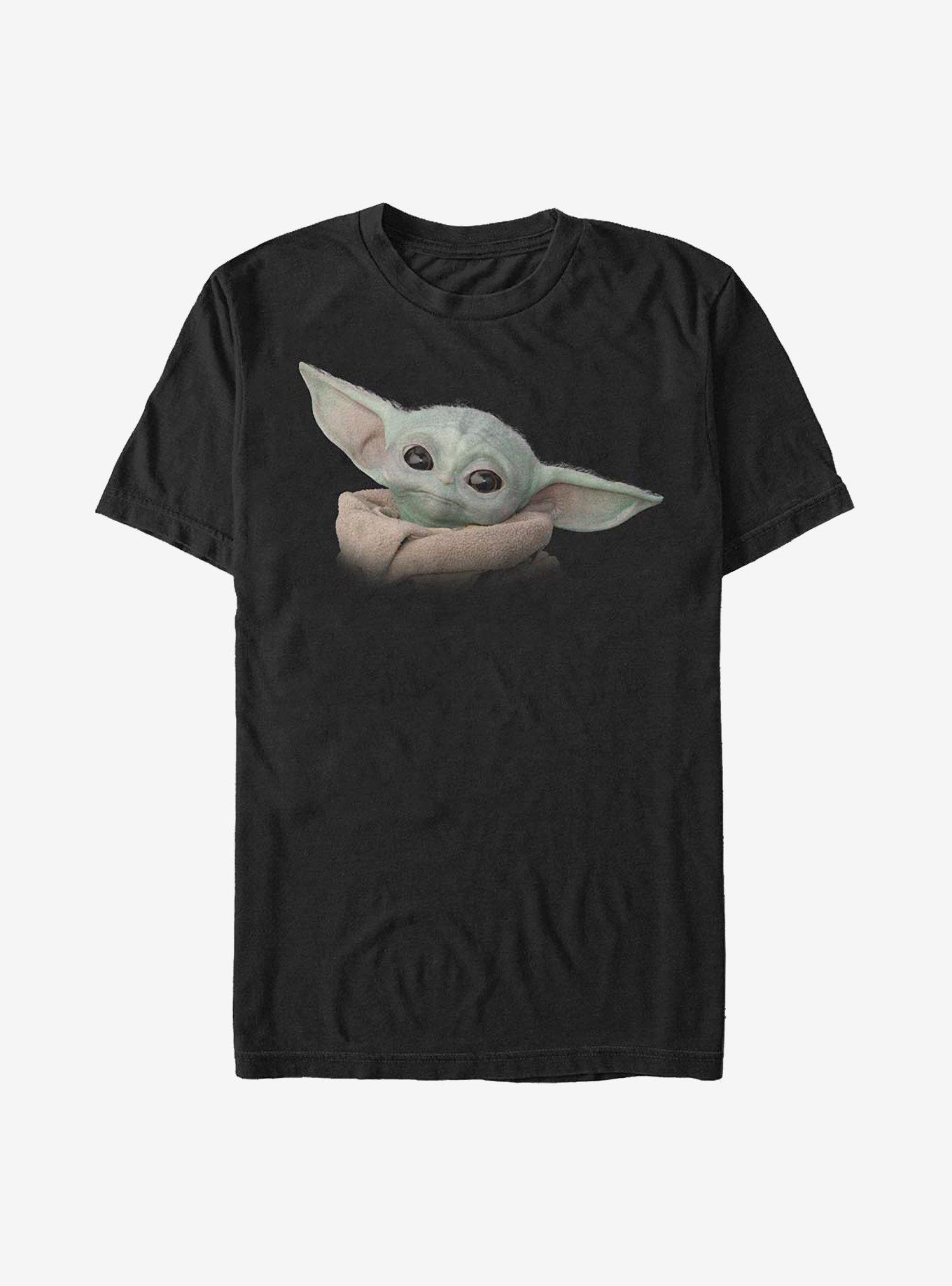 Star Wars The Mandalorian The Child Face T-Shirt, BLACK, hi-res