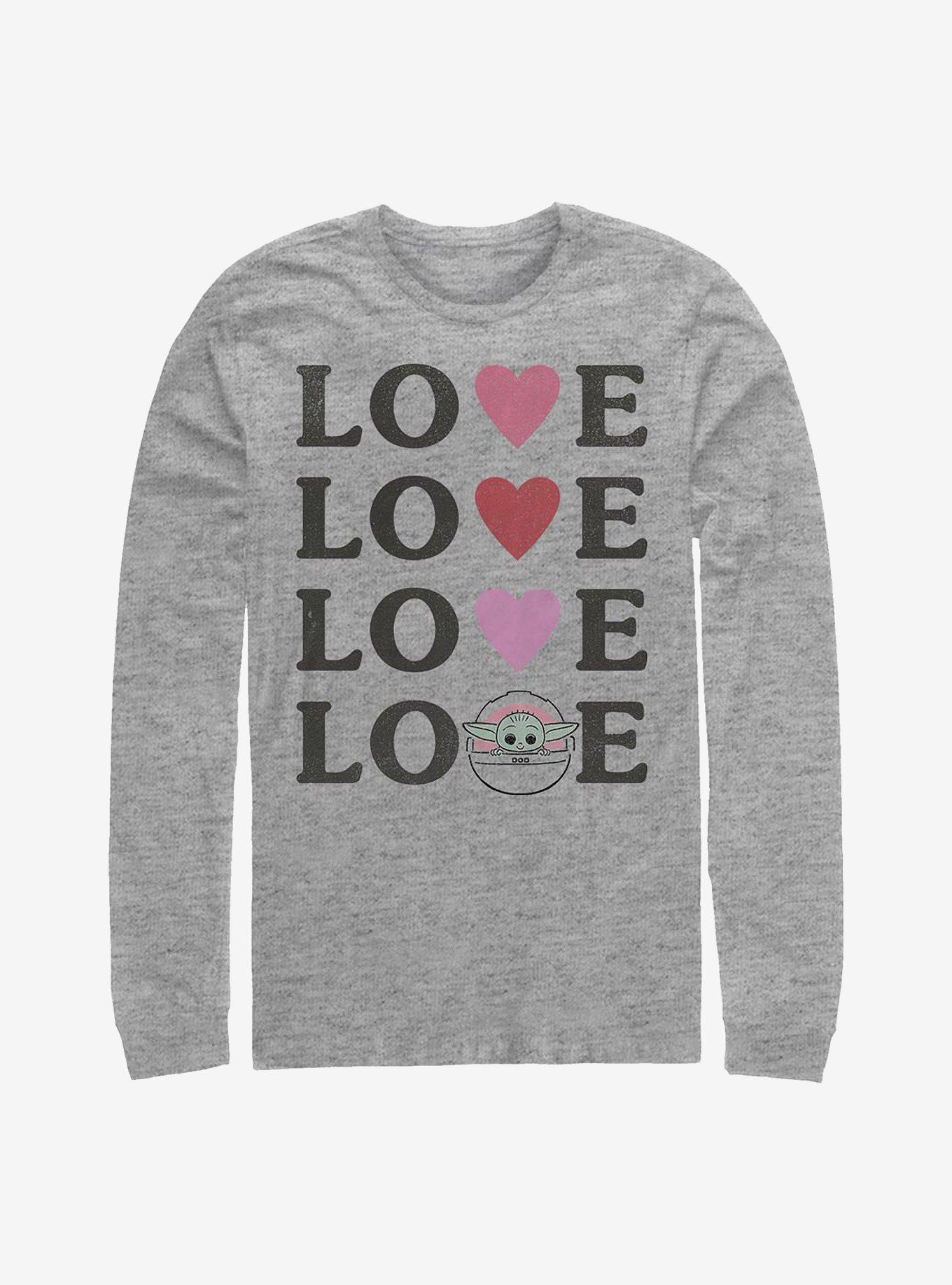 Star Wars The Mandalorian Child Love Long-Sleeve T-Shirt