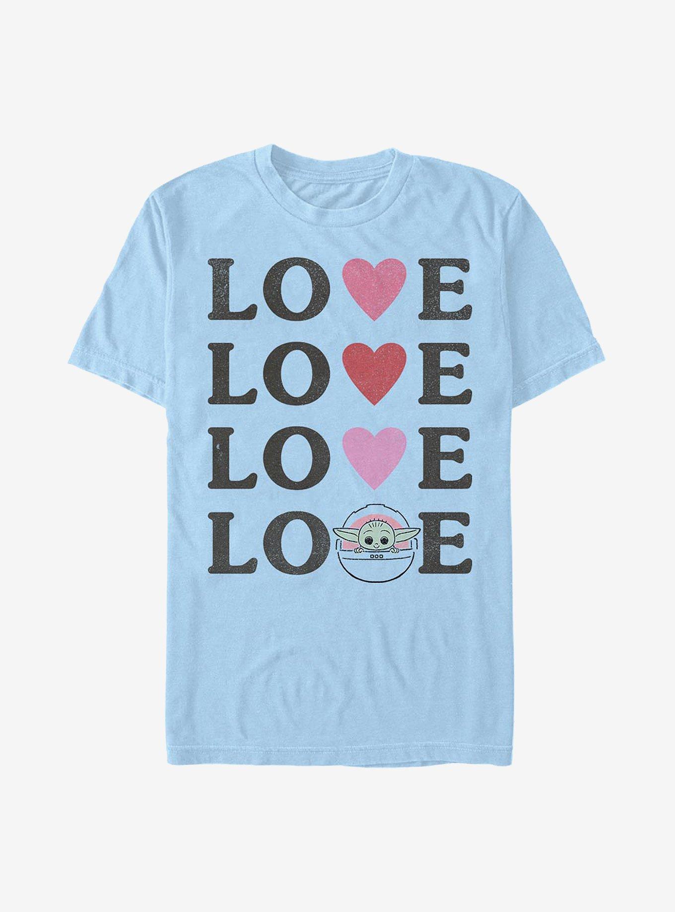 Star Wars The Mandalorian The Child Love T-Shirt, LT BLUE, hi-res