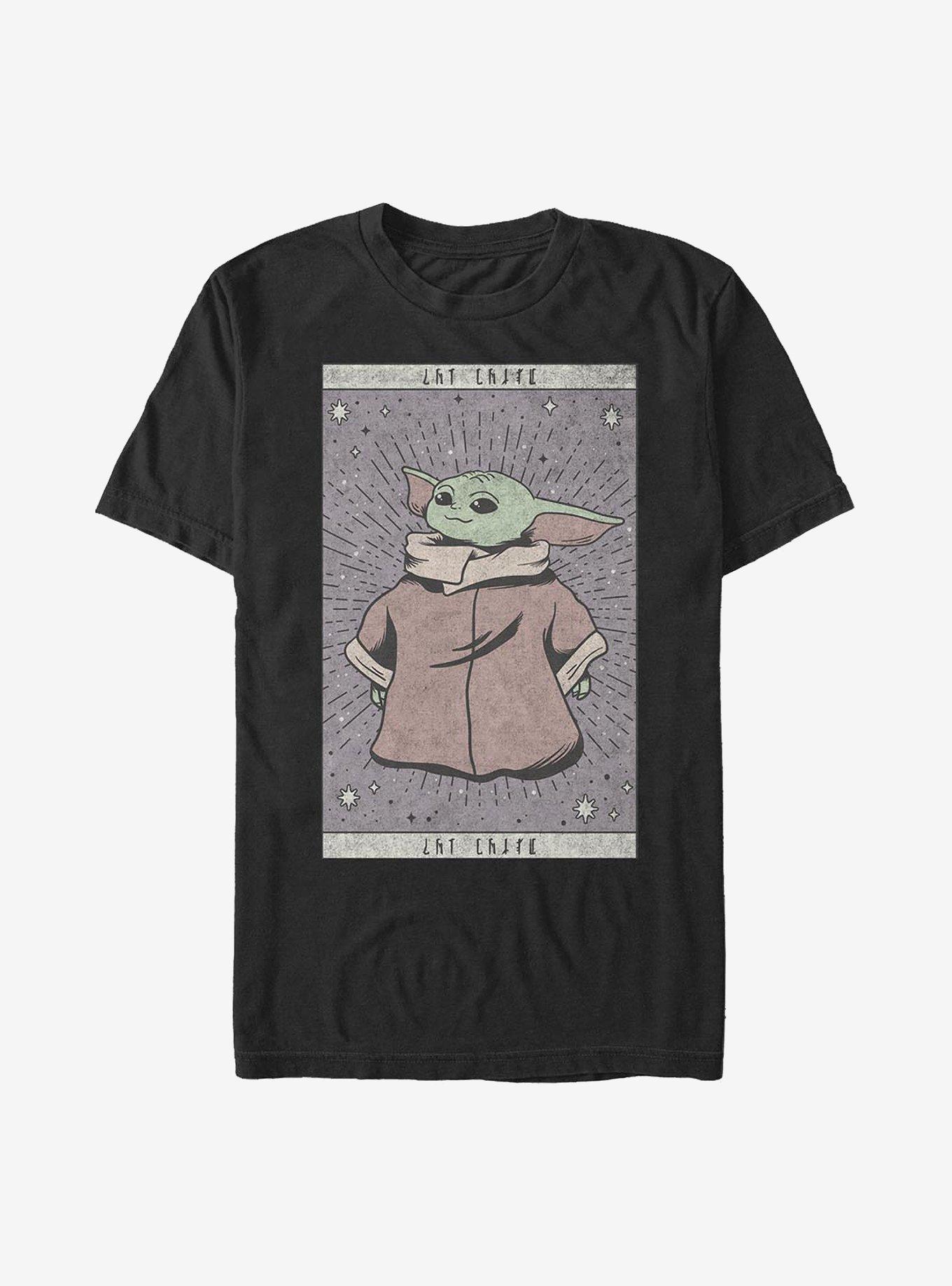 Star Wars The Mandalorian The Child Tarot T-Shirt, BLACK, hi-res