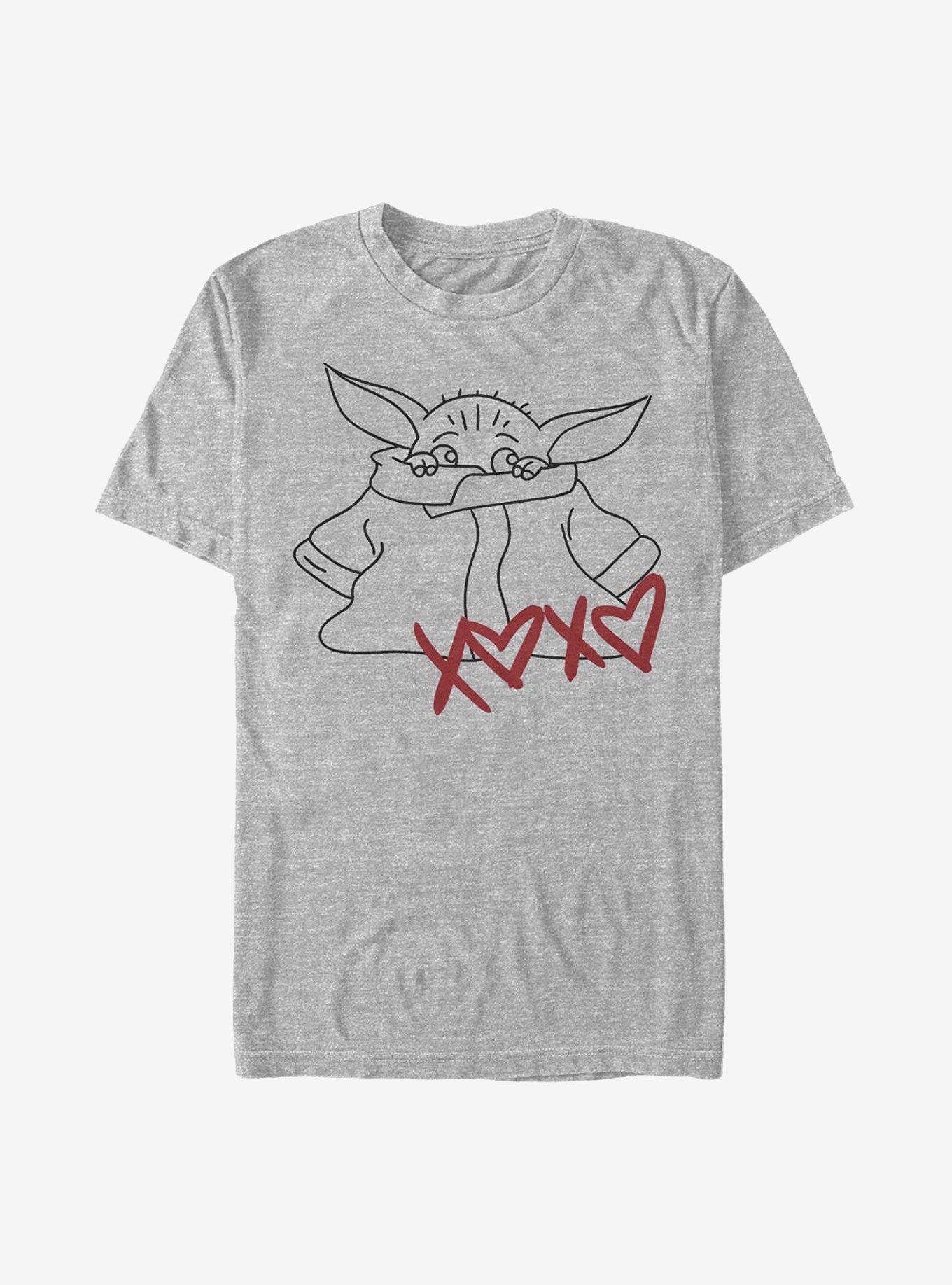 Star Wars The Mandalorian The Child Xoxo T-Shirt, ATH HTR, hi-res