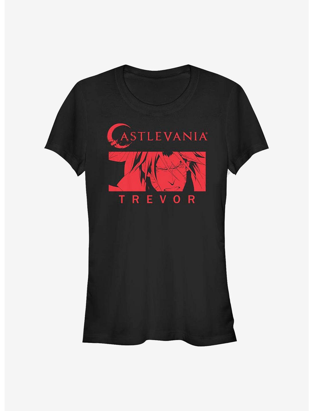 Castlevania Trevor Red Girls T-Shirt, BLACK, hi-res
