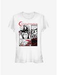 Castlevania Comic Style Girls T-Shirt, WHITE, hi-res