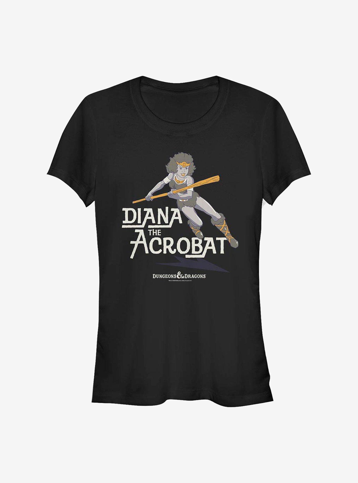 Dungeons & Dragons Diana Acrobat Girls T-Shirt, BLACK, hi-res