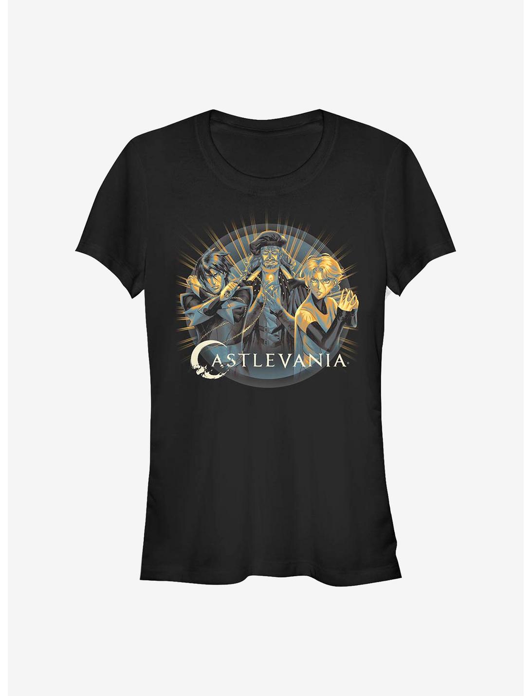 Castlevania Trio Rays Girls T-Shirt, BLACK, hi-res