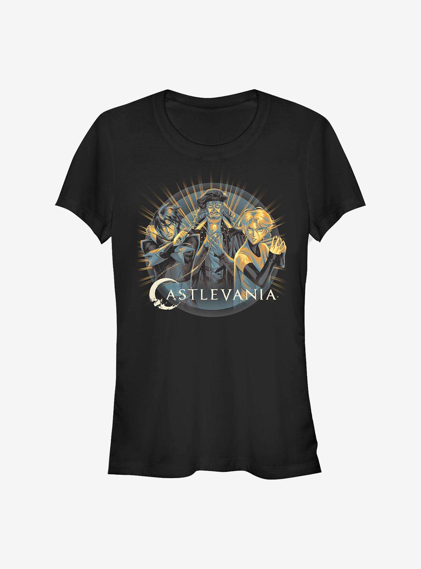 Castlevania Trio Rays Girls T-Shirt, BLACK, hi-res