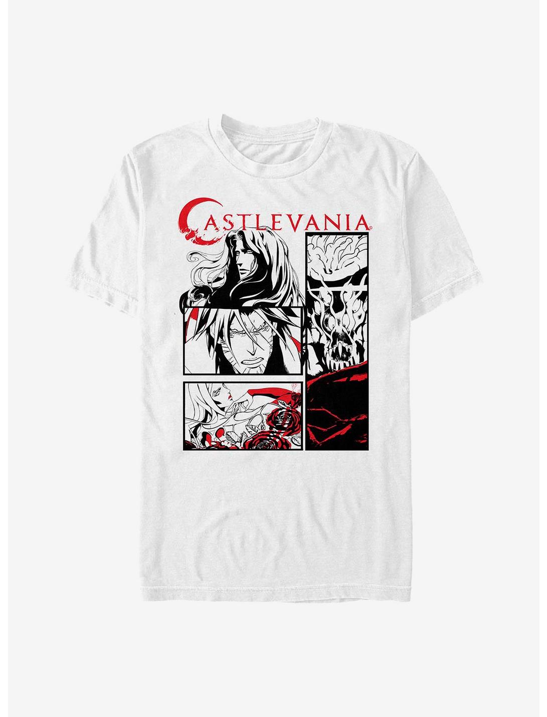Castlevania Comic Style T-Shirt, WHITE, hi-res