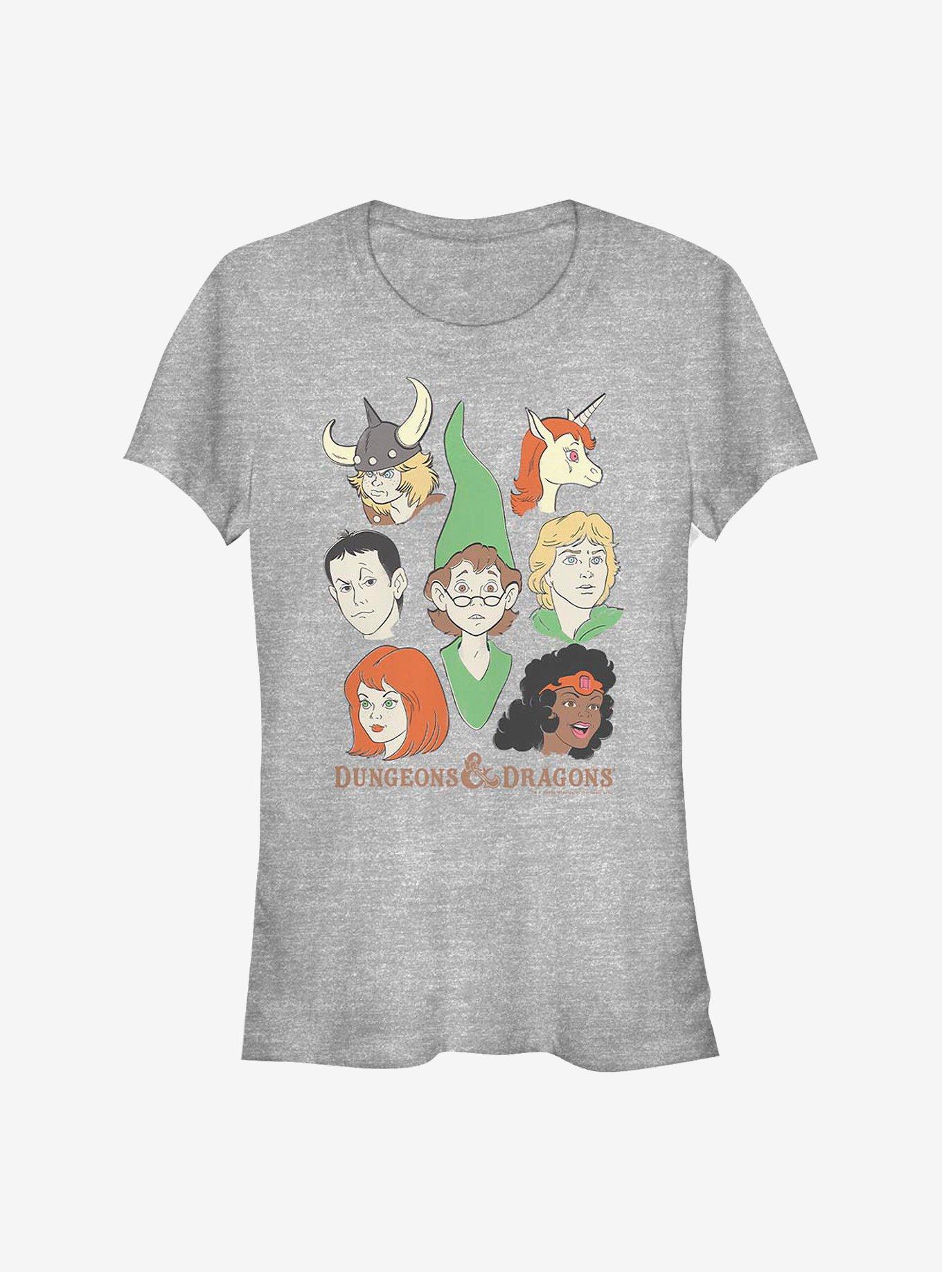 Dungeons & Dragons Group Shot Girls T-Shirt, ATH HTR, hi-res
