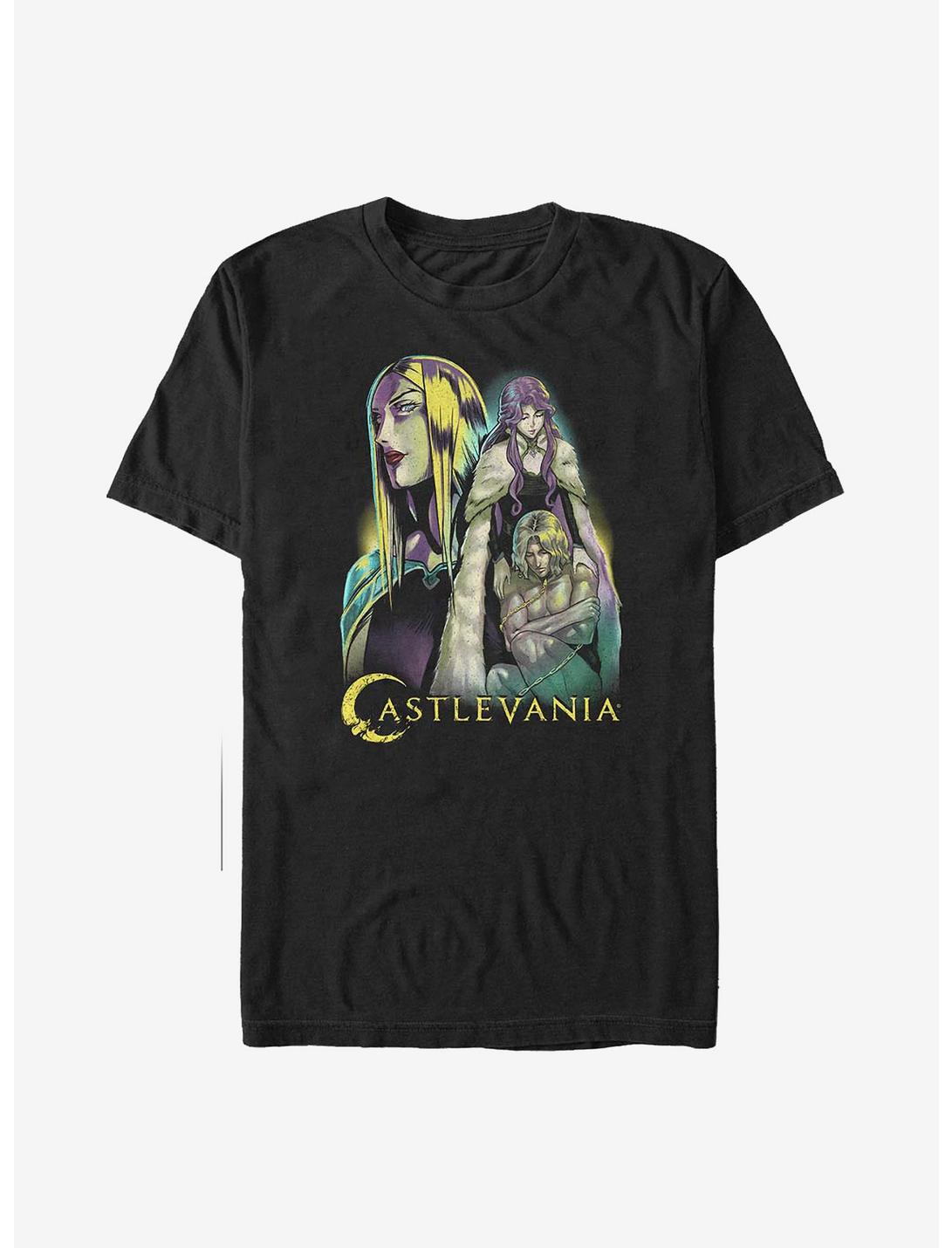 Castlevania Group T-Shirt, BLACK, hi-res