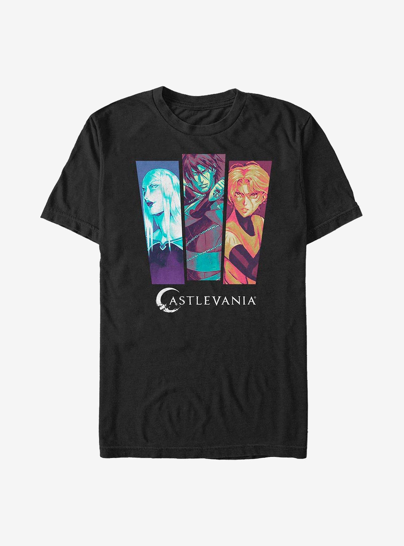 Castlevania Panel Pop T-Shirt, BLACK, hi-res