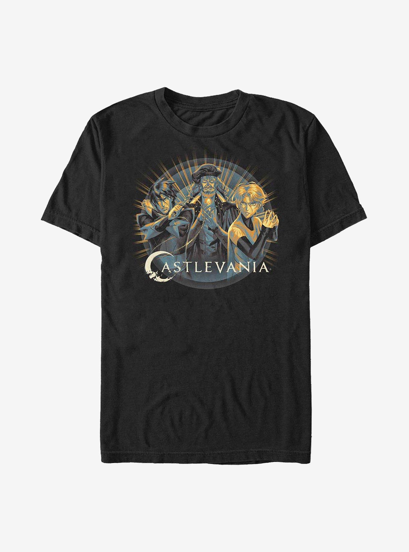 Castlevania Trio Rays T-Shirt, BLACK, hi-res