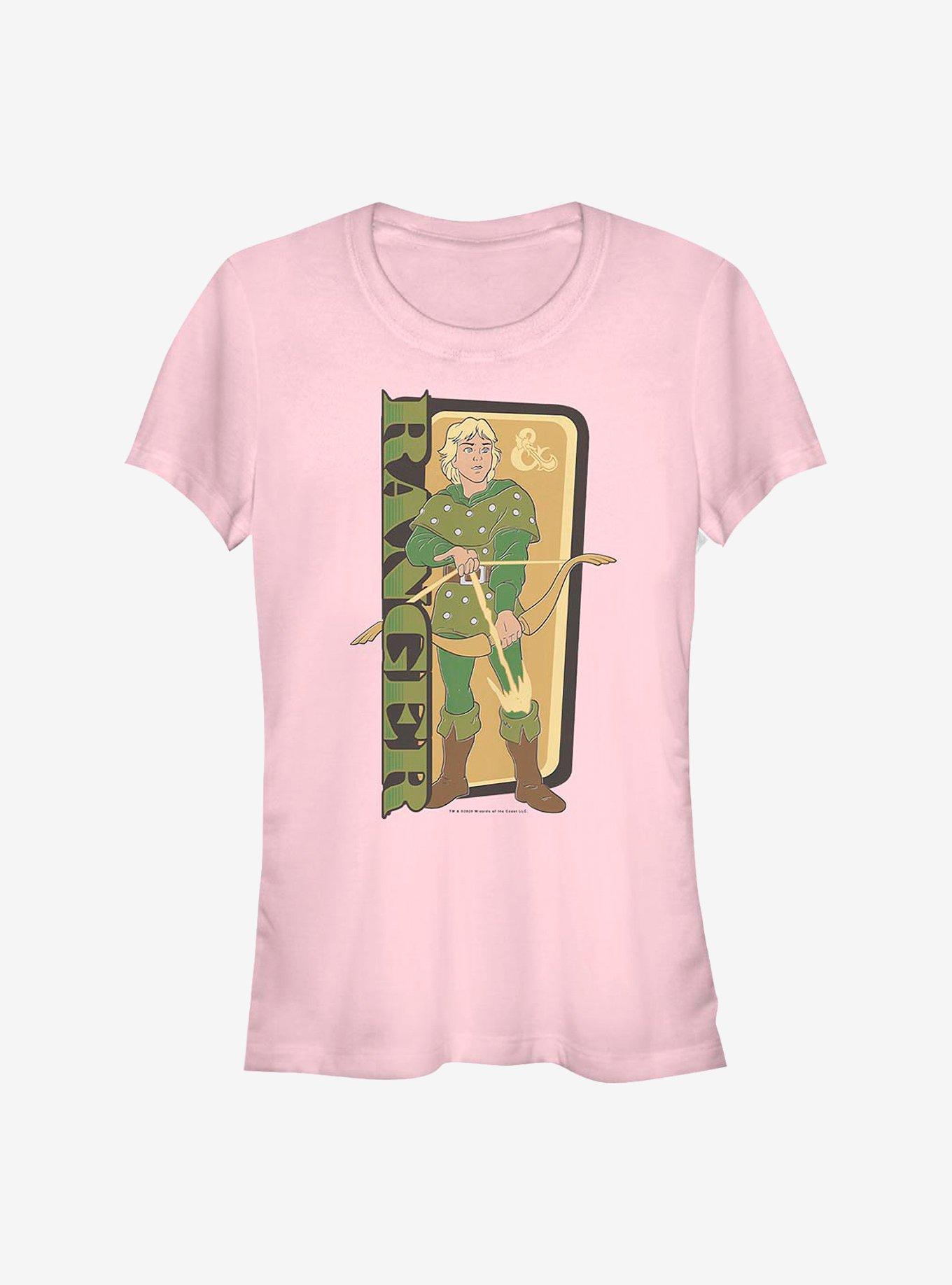 Dungeons & Dragons Ranger Green Girls T-Shirt, LIGHT PINK, hi-res