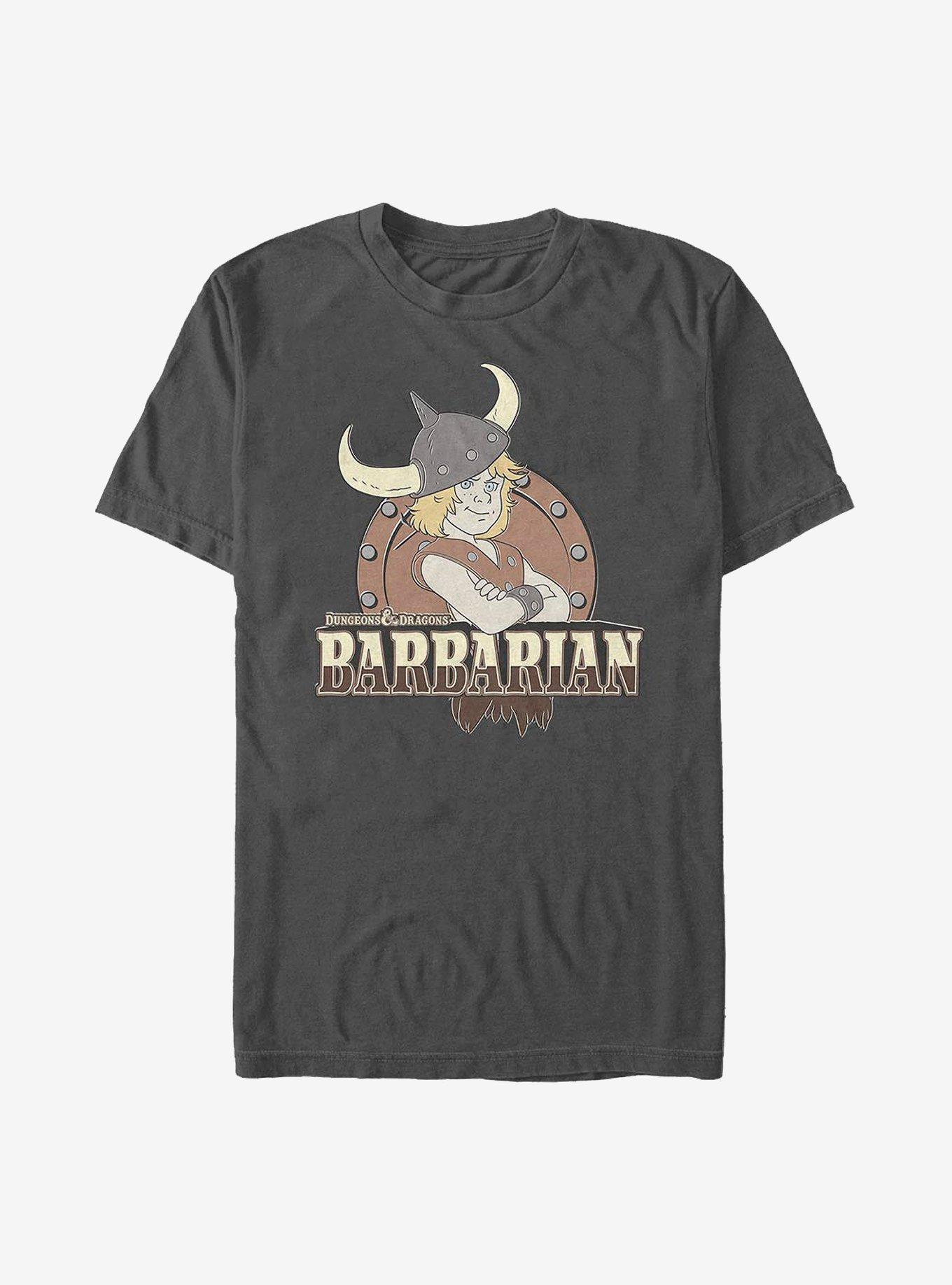 Dungeons & Dragons Barbarian Attitude T-Shirt, CHARCOAL, hi-res