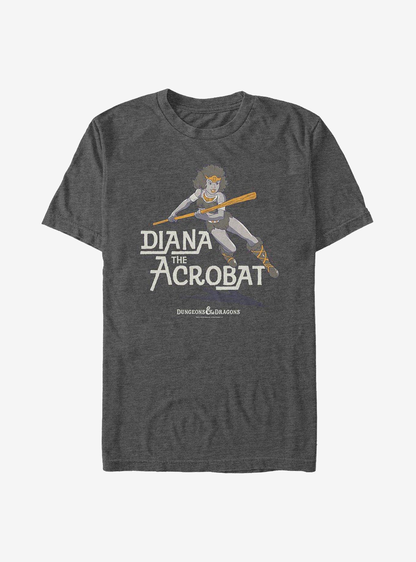 Dungeons & Dragons Diana Acrobat T-Shirt, CHAR HTR, hi-res