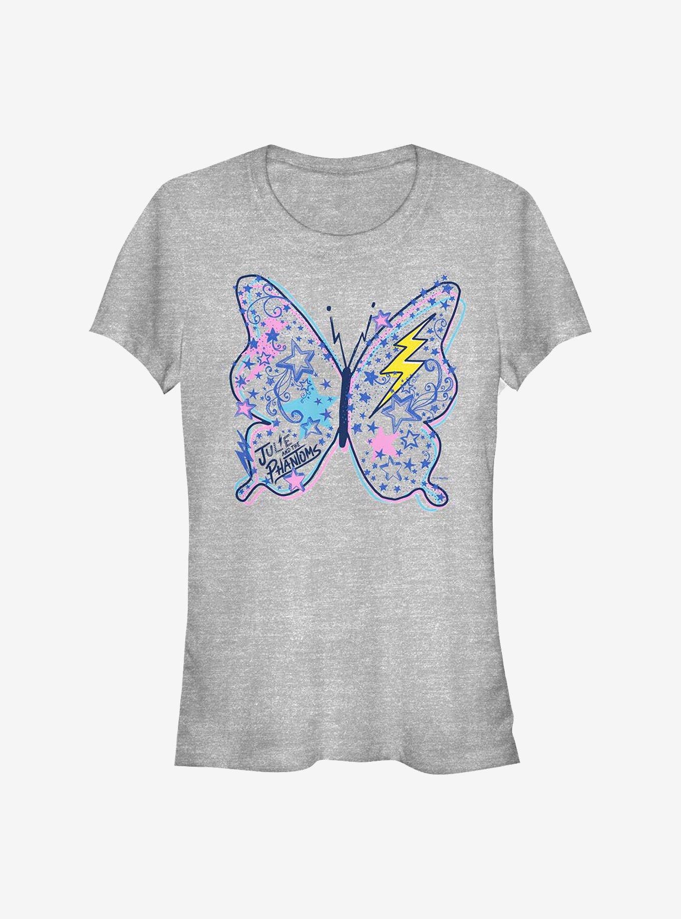 Julie And The Phantoms Butterfly Doodles Girls T-Shirt, ATH HTR, hi-res