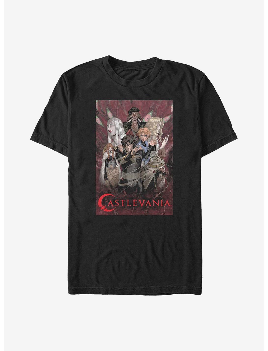 Castlevania Poster T-Shirt, BLACK, hi-res