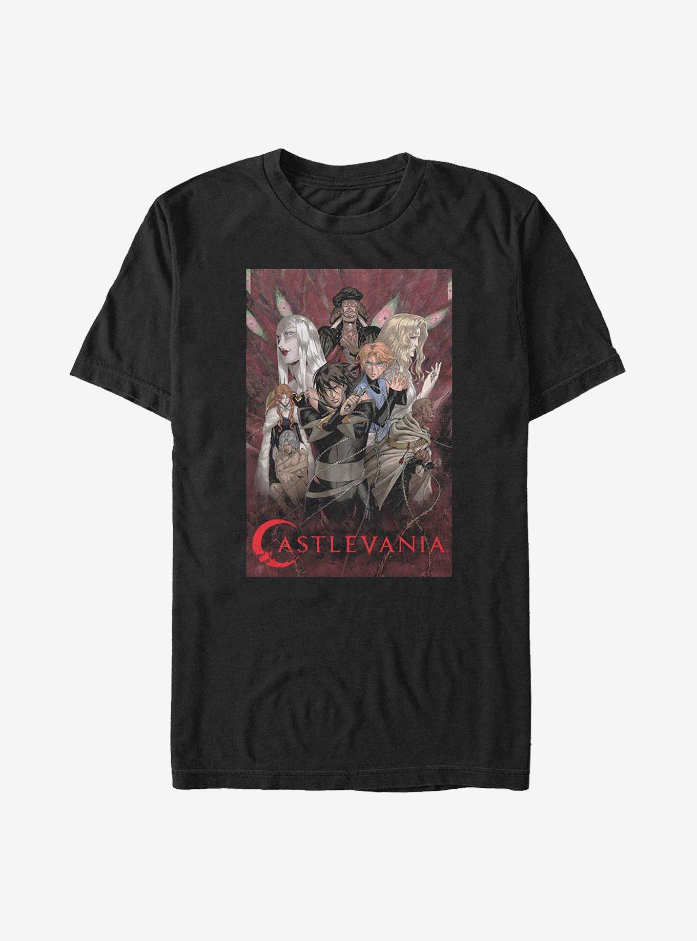 Castlevania Poster T-Shirt, BLACK, hi-res