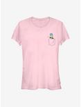 Disney Pinocchio Jiminy Faux Pocket Girls T-Shirt, LIGHT PINK, hi-res