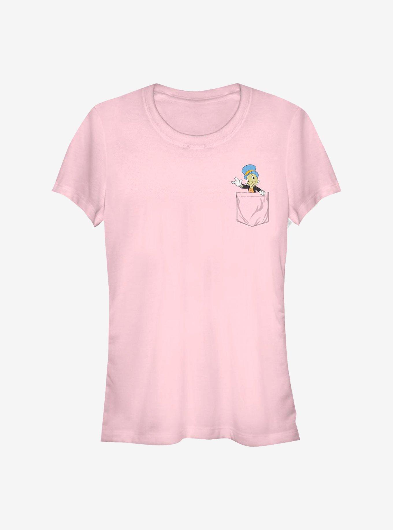 Disney Pinocchio Jiminy Faux Pocket Girls T-Shirt, , hi-res