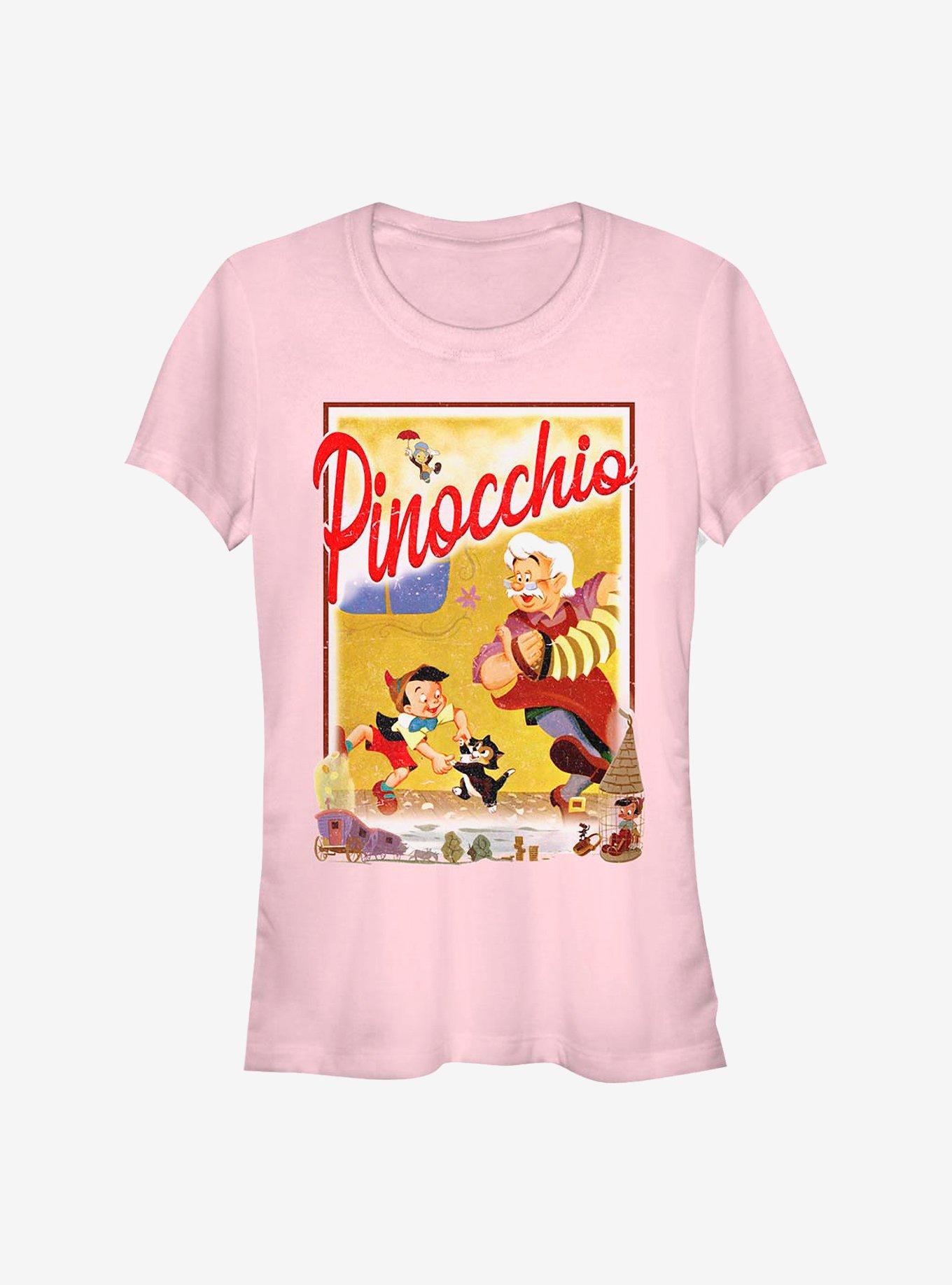 Disney Pinocchio Storybook Poster Girls T-Shirt, LIGHT PINK, hi-res