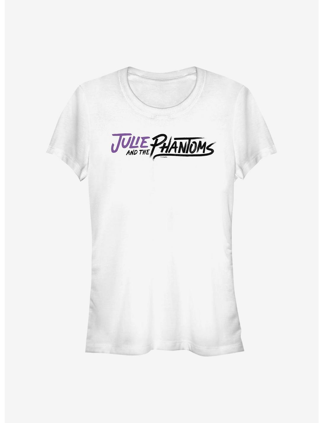 Julie And The Phantoms Horizontal Logo Girls T-Shirt, WHITE, hi-res