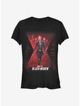Marvel Black Widow Official Poster Girls T-Shirt, BLACK, hi-res