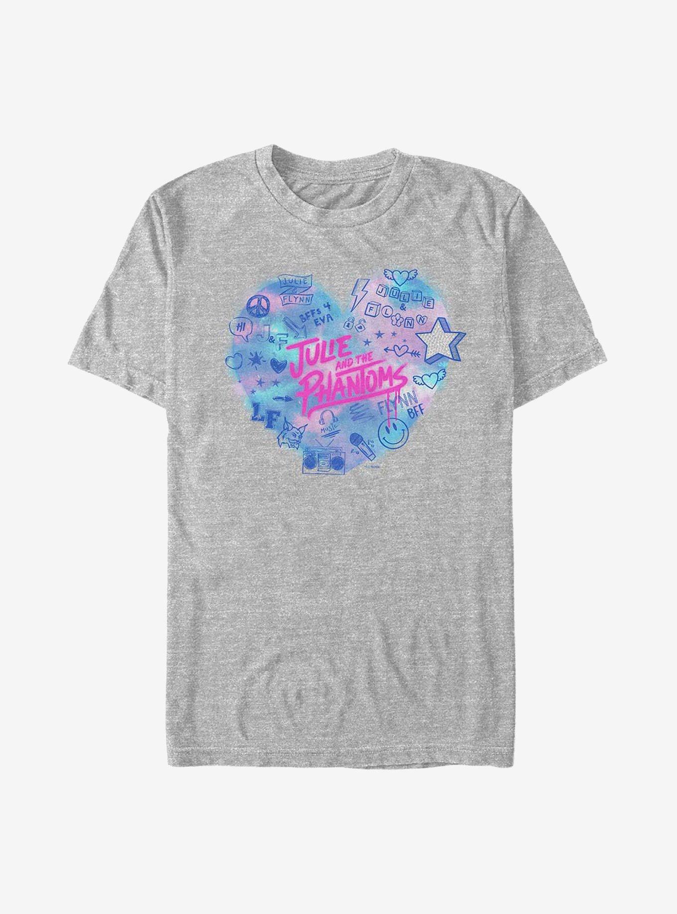 Julie And The Phantoms Heart Julie Icons T-Shirt, ATH HTR, hi-res