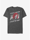 Marvel Black Widow Never Catch Me T-Shirt, CHAR HTR, hi-res