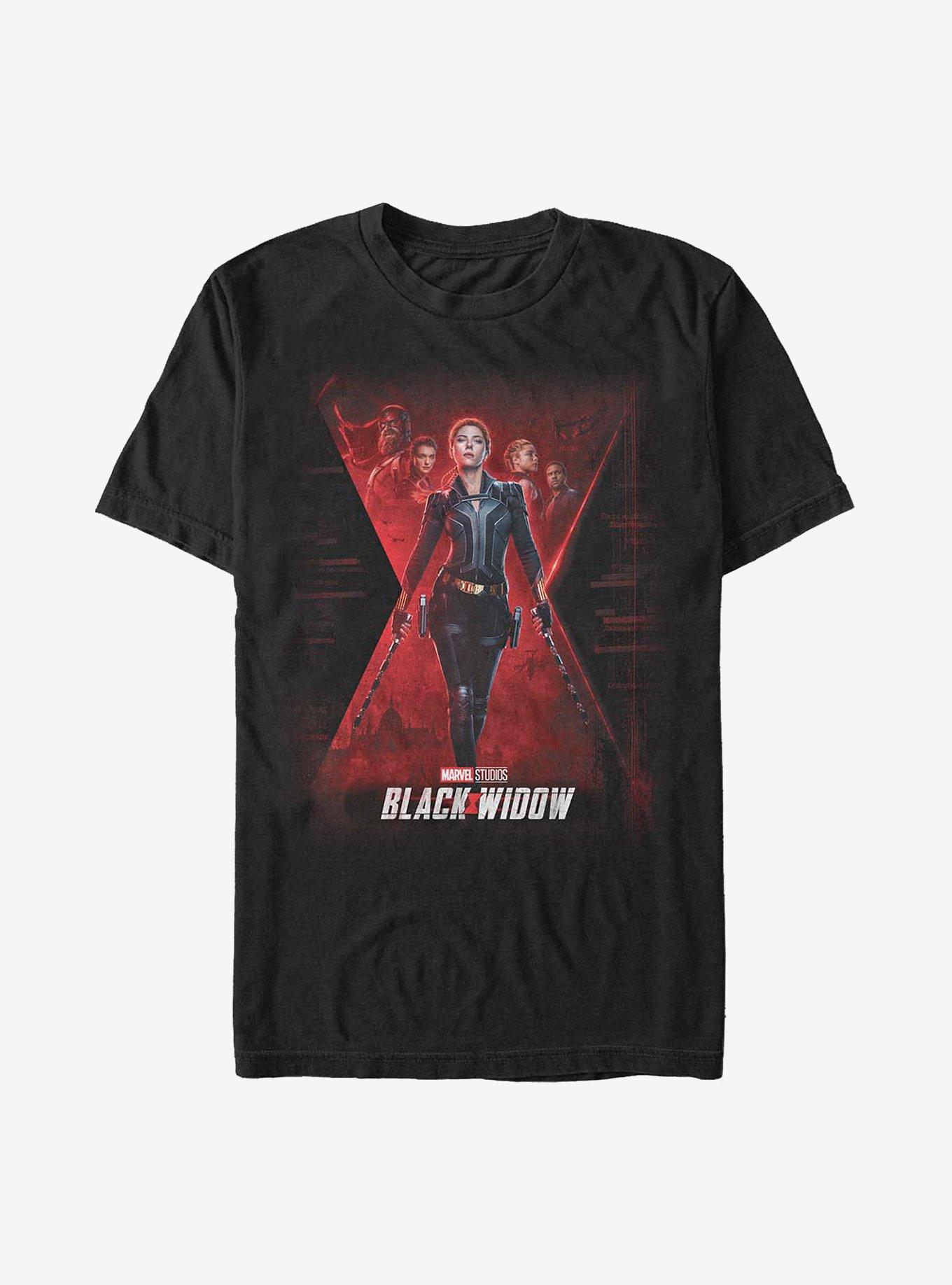 Marvel Black Widow Official Poster T-Shirt, BLACK, hi-res