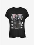 Star Wars The Mandalorian Blaster Battle Girls T-Shirt, BLACK, hi-res