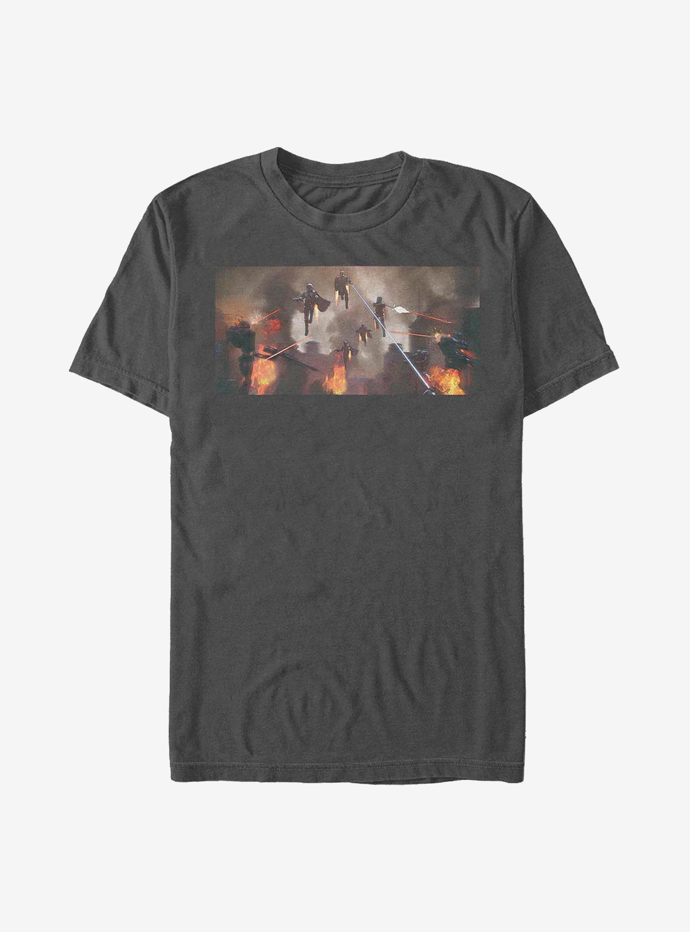 Star Wars The Mandalorian Mandalorian Ambush T-Shirt, CHARCOAL, hi-res