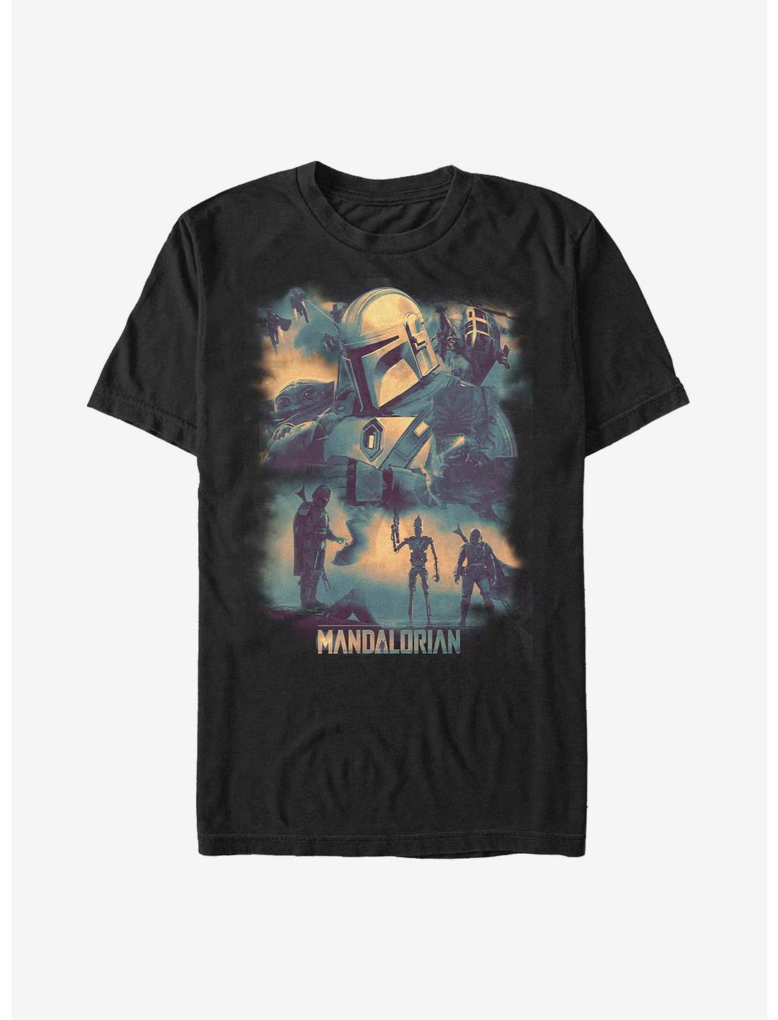 Star Wars The Mandalorian Mando Memory T-Shirt, BLACK, hi-res