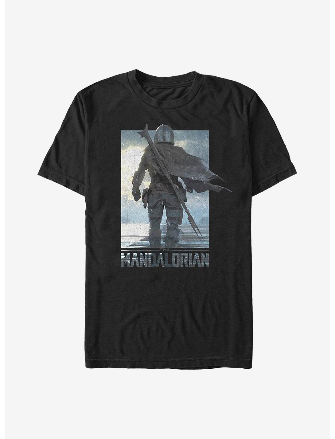 Star Wars The Mandalorian Poster Mando T-Shirt, BLACK, hi-res