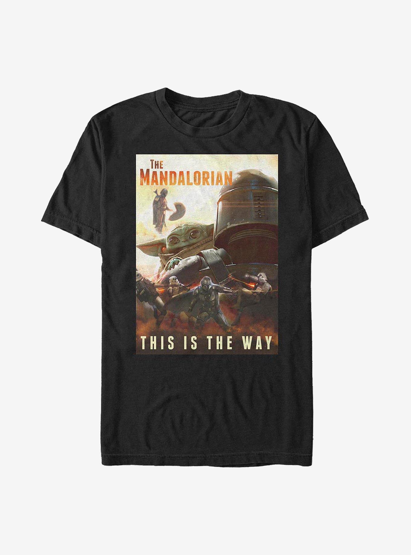 Star Wars The Mandalorian The Way Poster T-Shirt, BLACK, hi-res