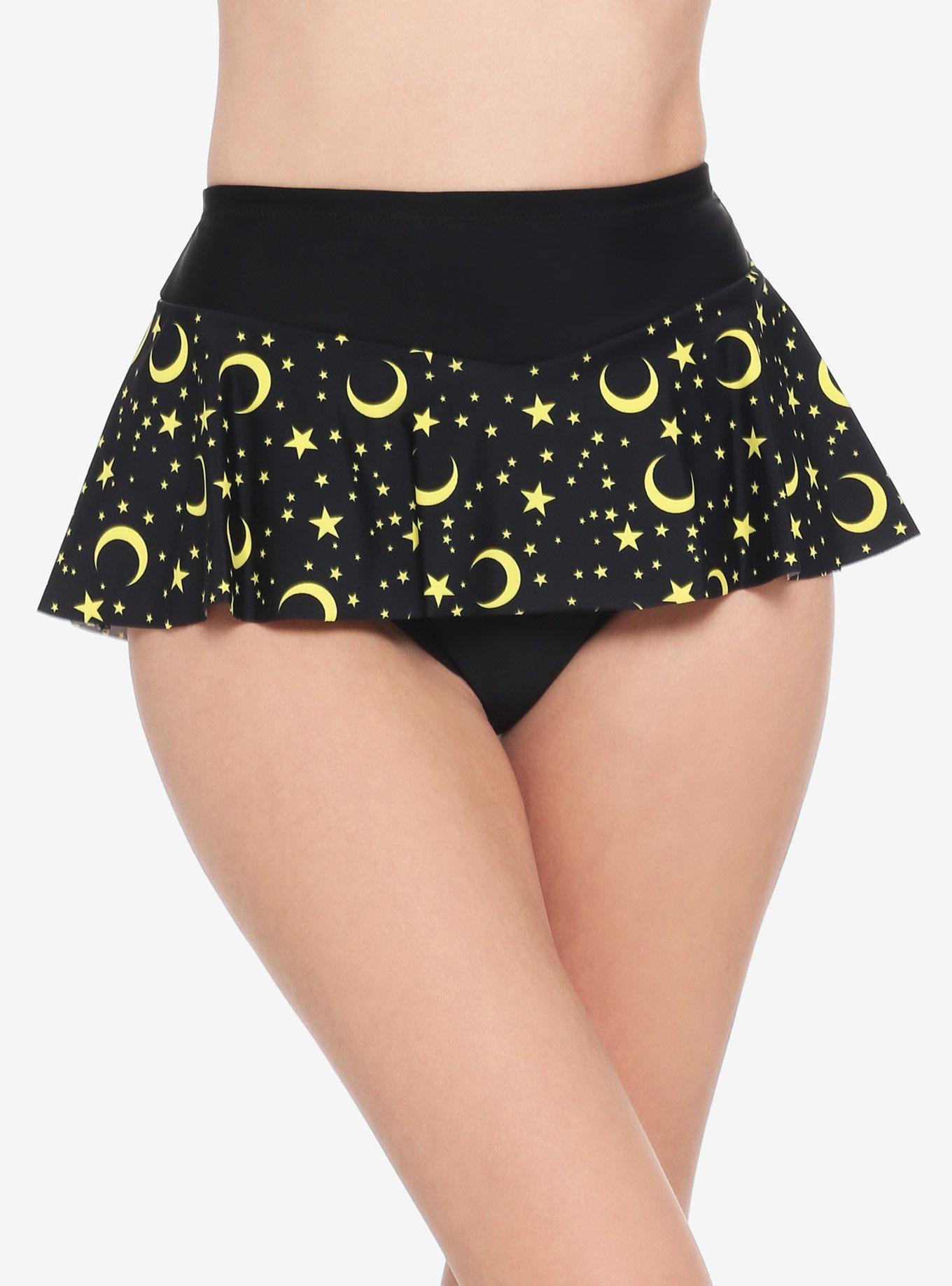 Sailor Moon Luna Skirted Swim Bottoms, MULTI, hi-res