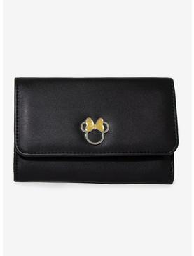 Disney Minnie Mouse Bow Vegan Leather Foldover Wallet, , hi-res