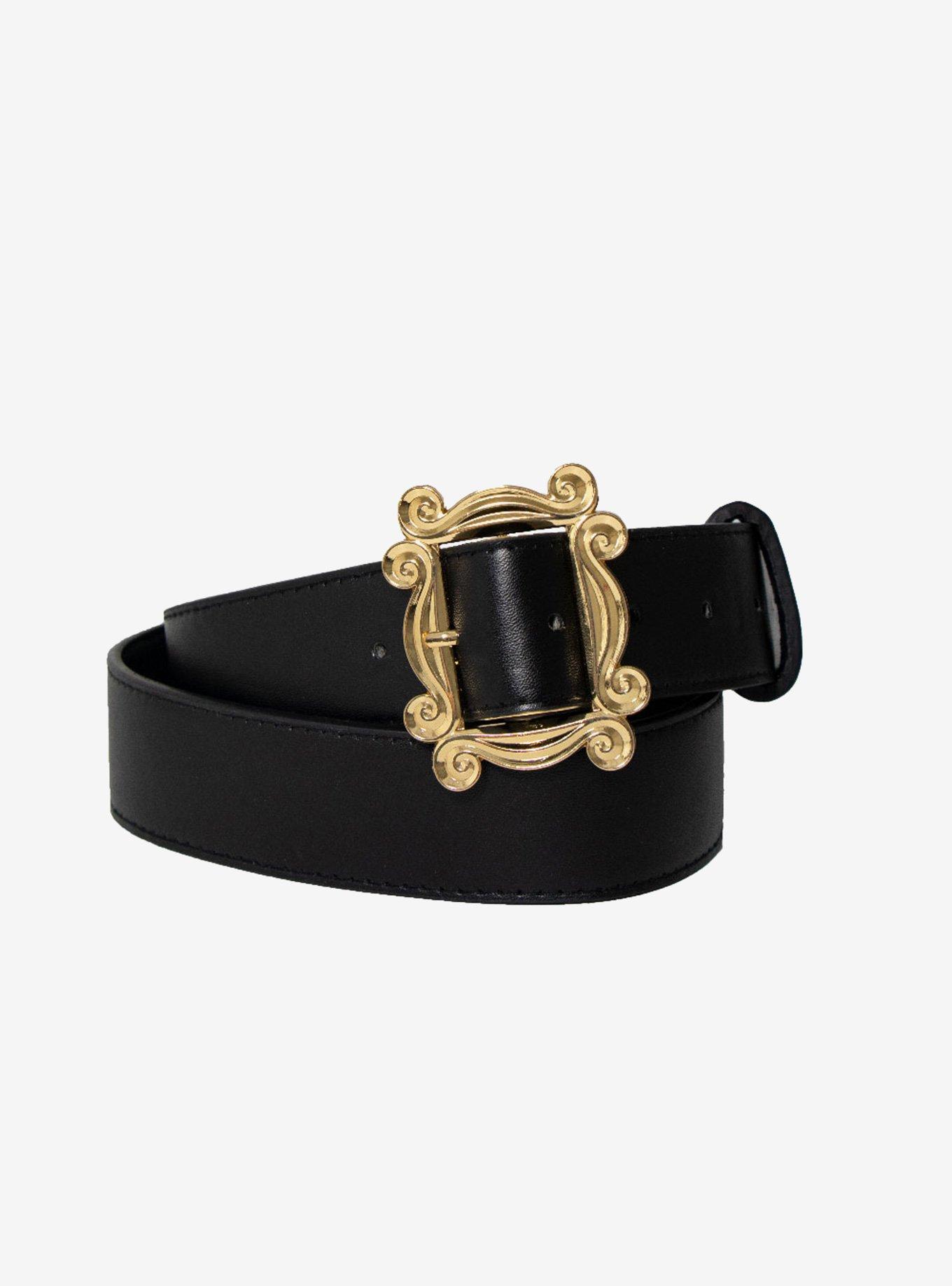 Friends Frame Buckle Vegan Leather Belt, , hi-res