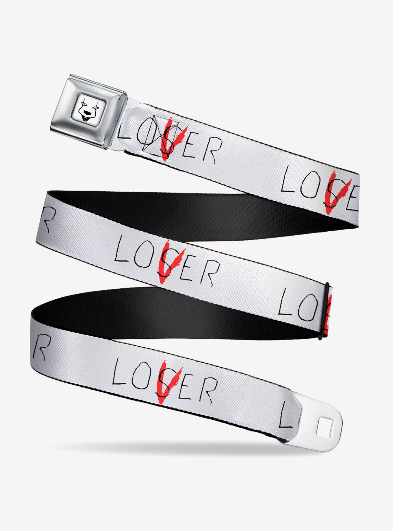 BUCKLEDOWN It Chapter Two Loser Lover Quote Seatbelt Belt