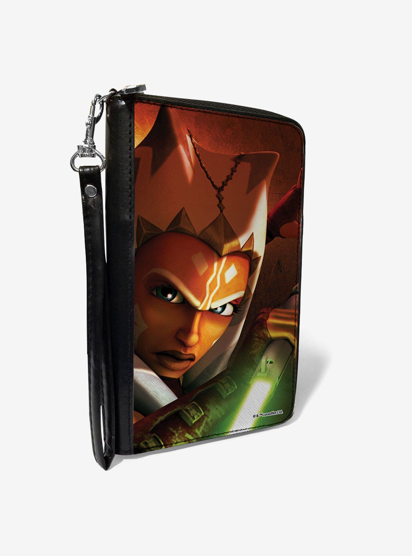 Star Wars the Clone Wars Ahsoka Lightsaber Zip Around Wallet, , hi-res